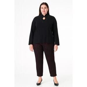 Susan Graver Weekend Essentials Premium Stretch Ava Ankle Pants - XL